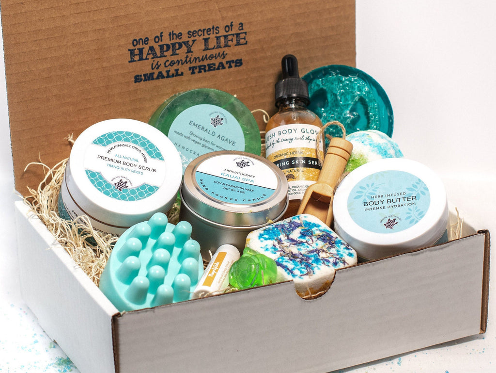 Spa Gift Box, Natural Body Butter, Himalayan Salt Scrub