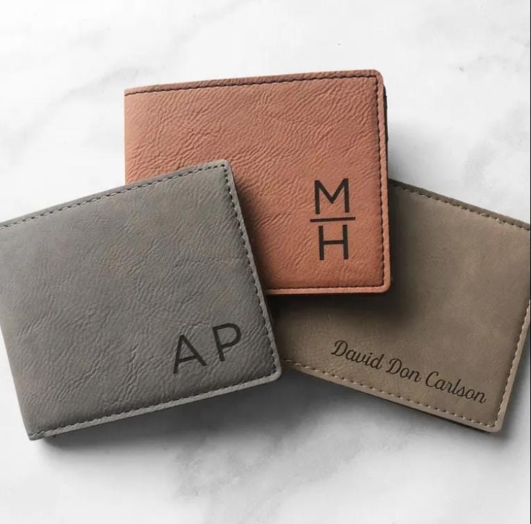 Personalized Wallet, Men Wallet, Leather Wallet, Custom Gift for Him, Father's Day Gift, Custom Wallet, Boyfriend Gift for Men, Gift for Dad