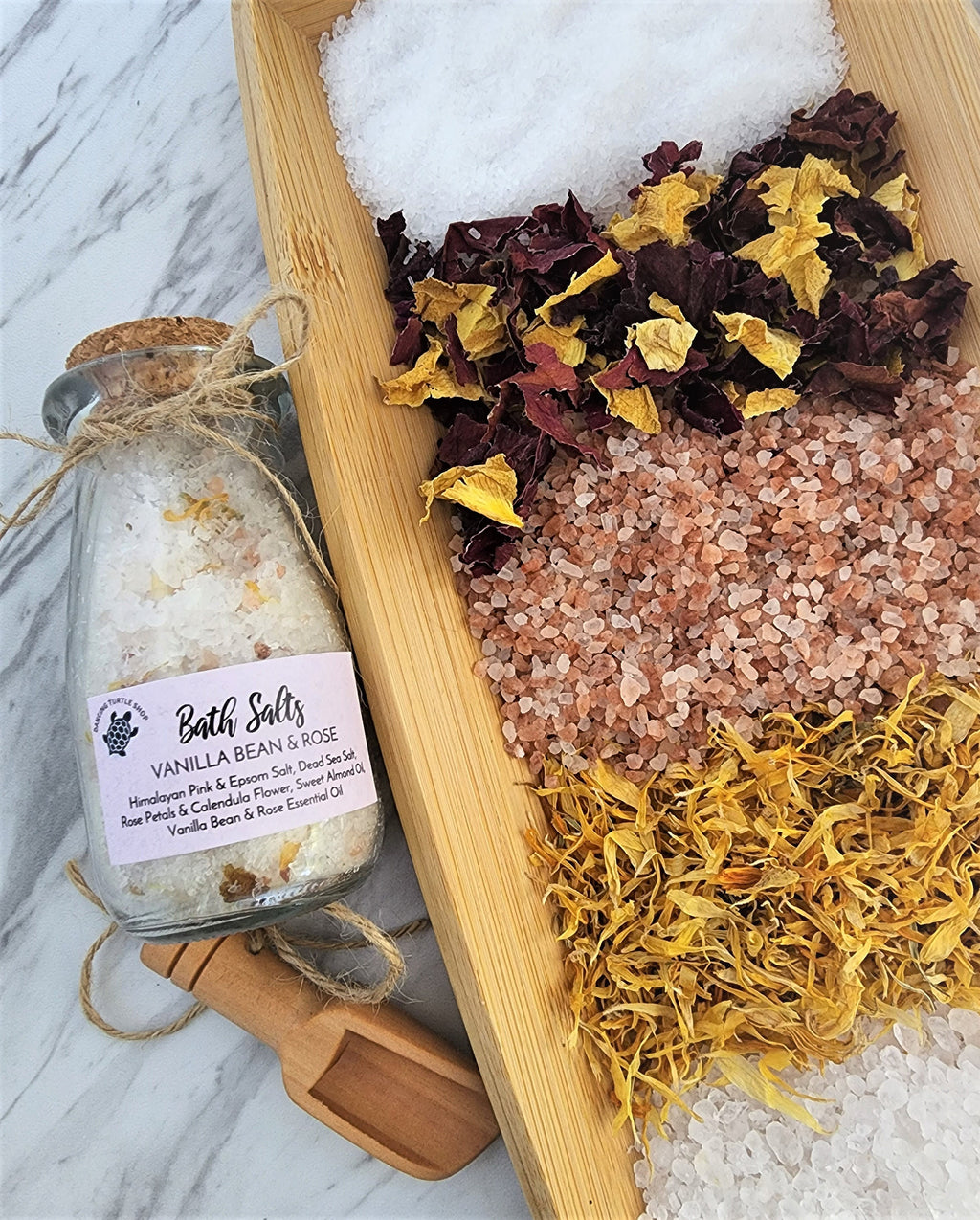All Natural Bath Salts Gift Set, Essential Oils, Spa Aromatherapy