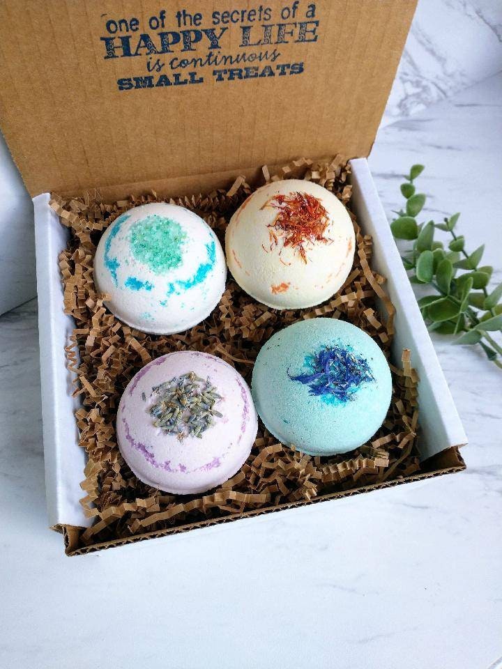 Peppermint Eucalyptus Bath Bomb, Vegan Organic Sinus Relief