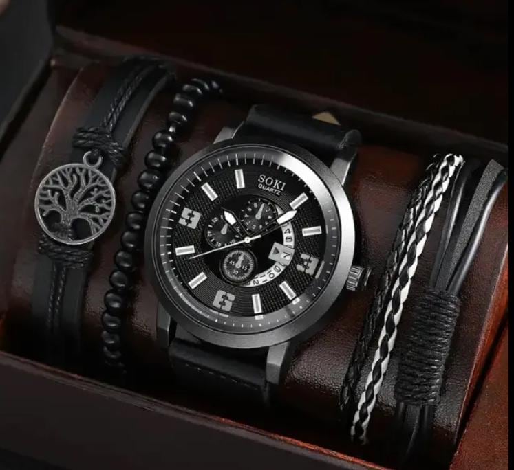 Custom Engraved Mens Watch | Personalized Anniversary, Father's Day Gift | Stylish, Luxurious & Elegant Watch, Special Occasion Gift for Him