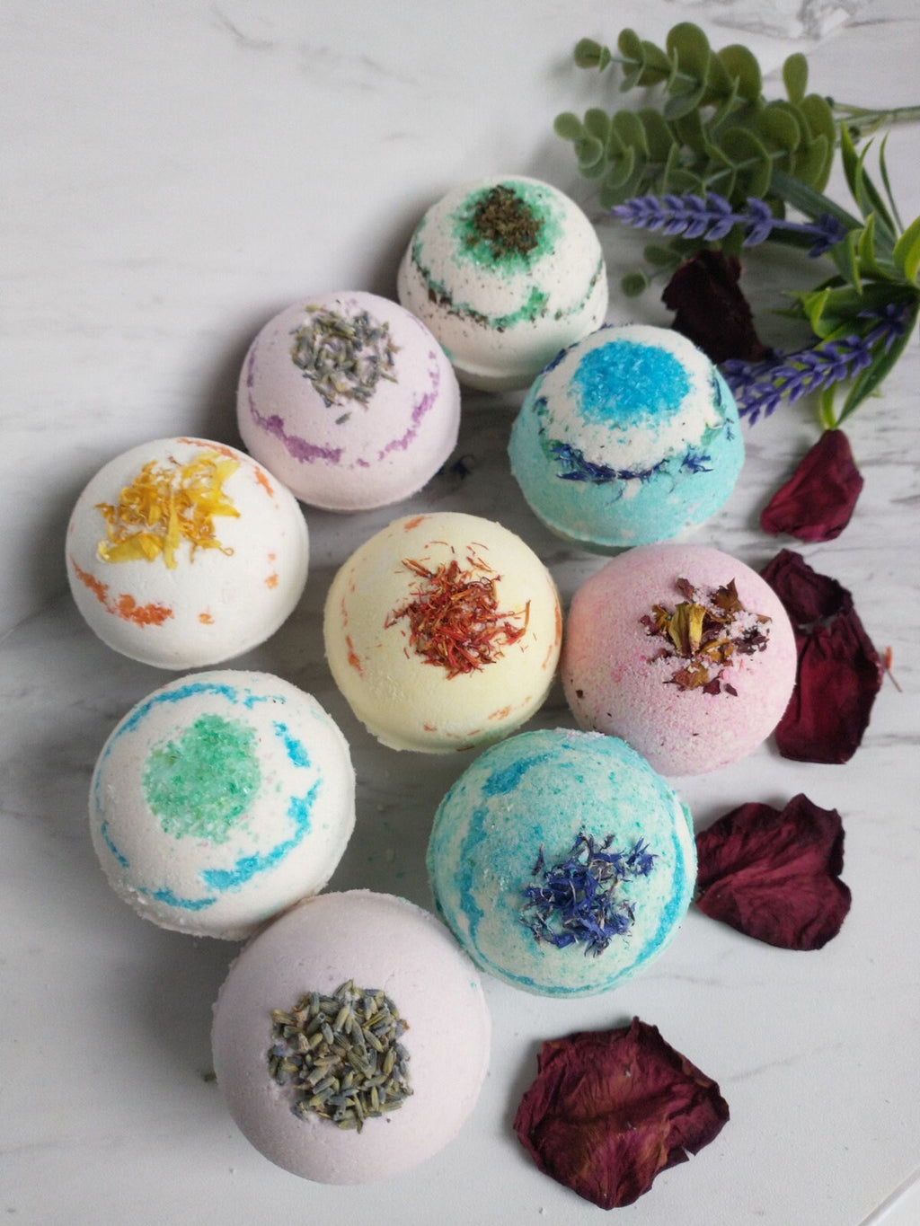 Peppermint Eucalyptus Bath Bomb, Vegan Organic Sinus Relief