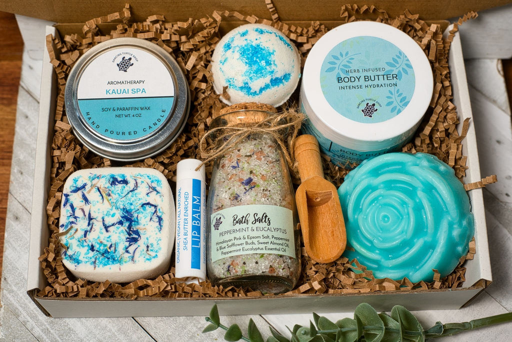 Lavender Spa Gift Set, Organic Aromatherapy, New Mom Relaxation