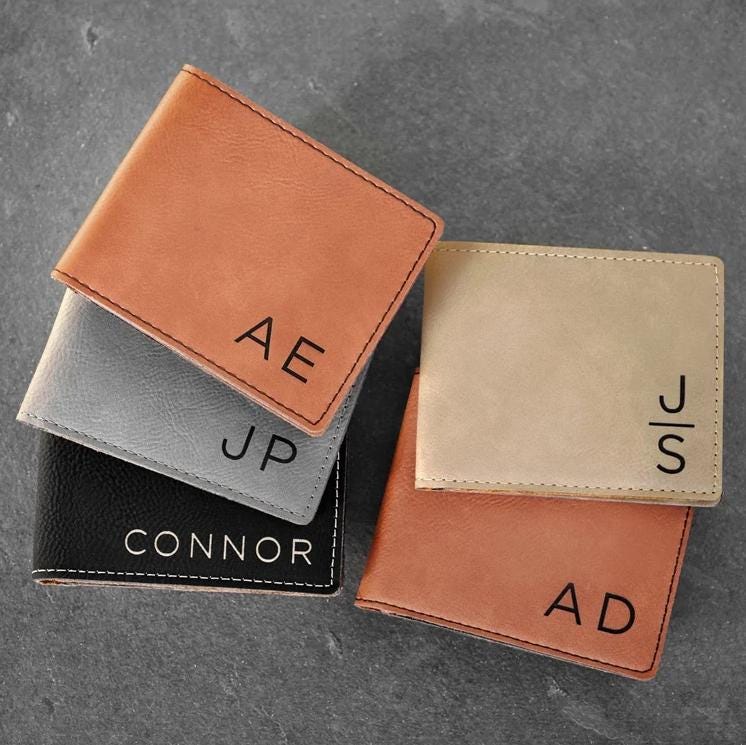 Personalized Wallet, Men Wallet, Leather Wallet, Custom Gift for Him, Father's Day Gift, Custom Wallet, Boyfriend Gift for Men, Gift for Dad