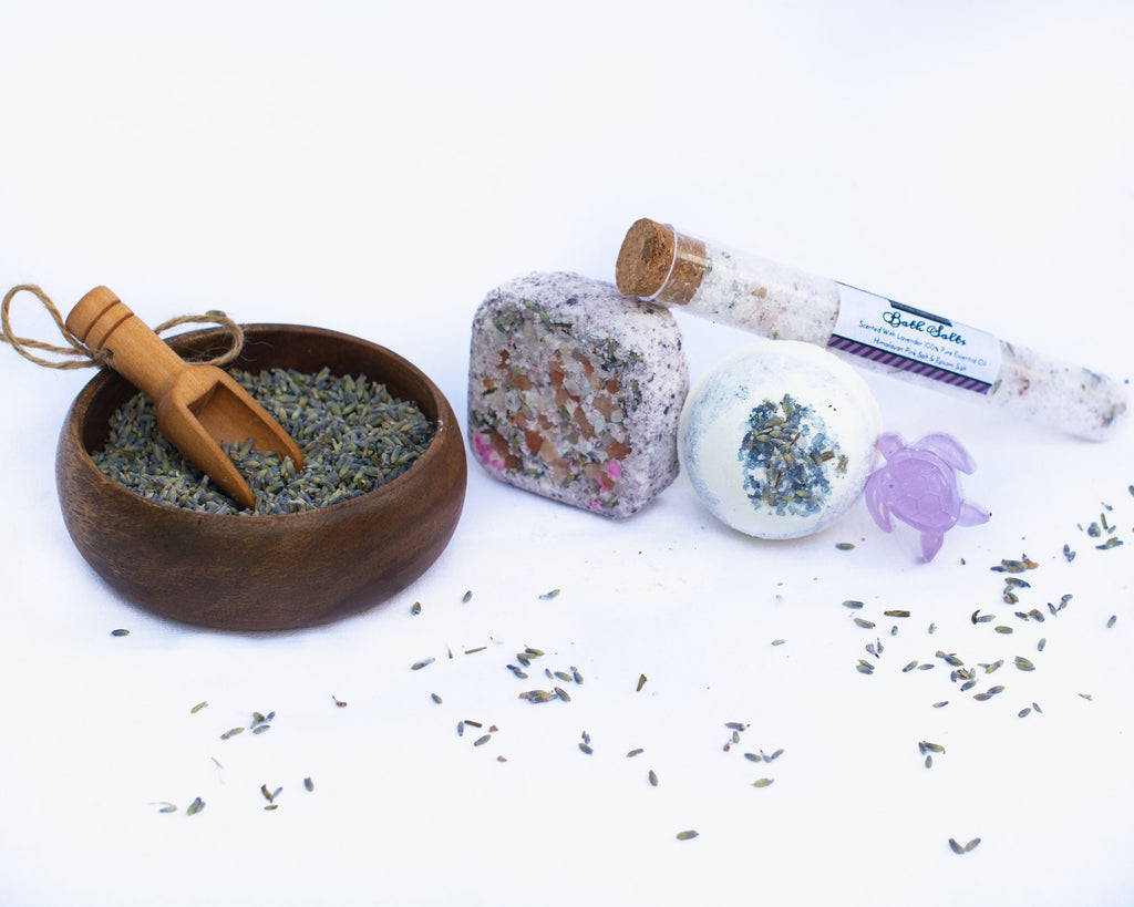 Personalized Lavender Spa Gift Box, Natural Relaxation Set