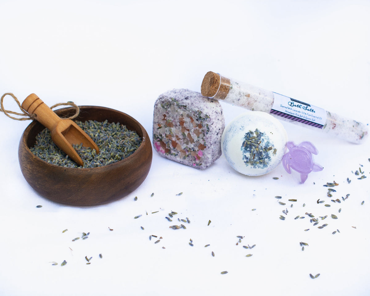 Personalized Lavender Spa Gift Box, Natural Relaxation Set