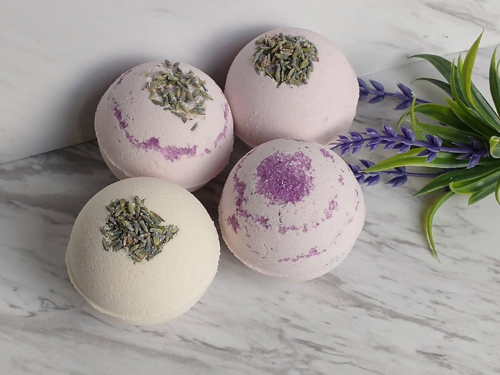 Lavender Spa Gift Set, Natural Bath & Body, Self-Care Box