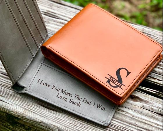 Personalized Wallet, Men Wallet, Leather Wallet, Custom Gift for Him, Father's Day Gift, Custom Wallet, Boyfriend Gift for Men, Gift for Dad