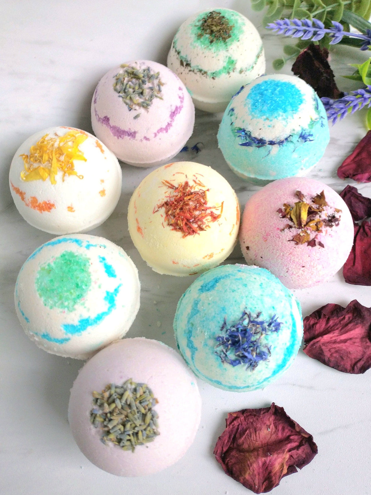 Aromatherapy Bath Bombs Gift Set, Essential Oils, Mother's Day Gift
