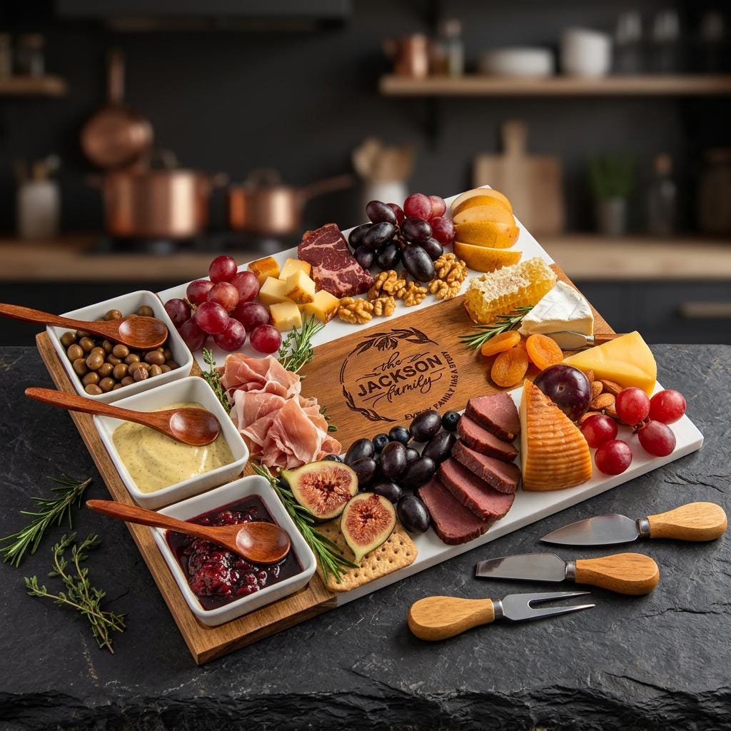 Personalized Charcuterie Board, Cutting Board, Trays and Platters, Home Gift, Wedding Gift, Housewarming Gift, Dining and Serving Gift