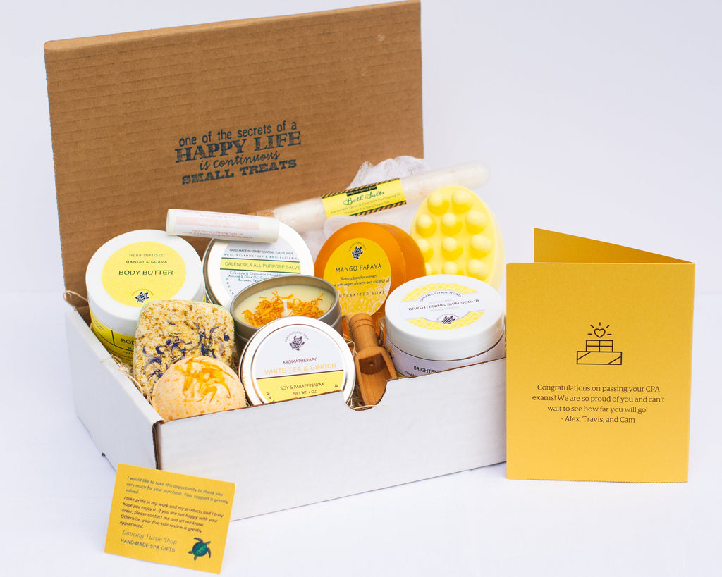 Sunshine Spa Gift Box, Natural Skincare, Personalized Gift