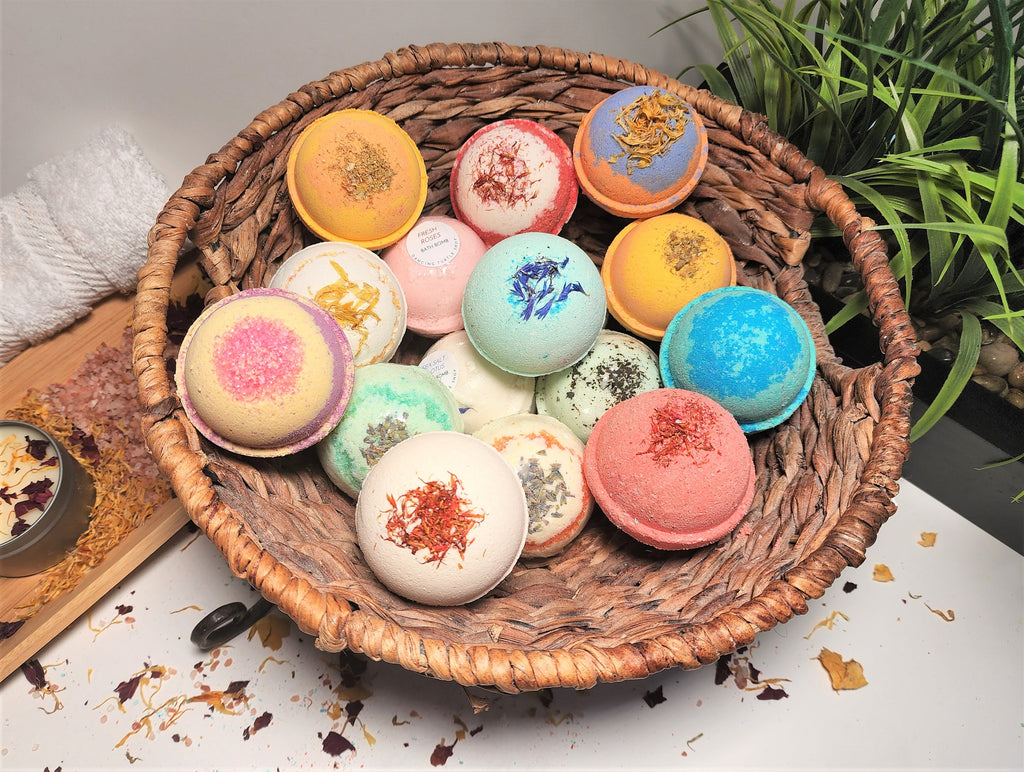 Aromatherapy Bath Bombs Gift Set, Essential Oils, Mother's Day Gift