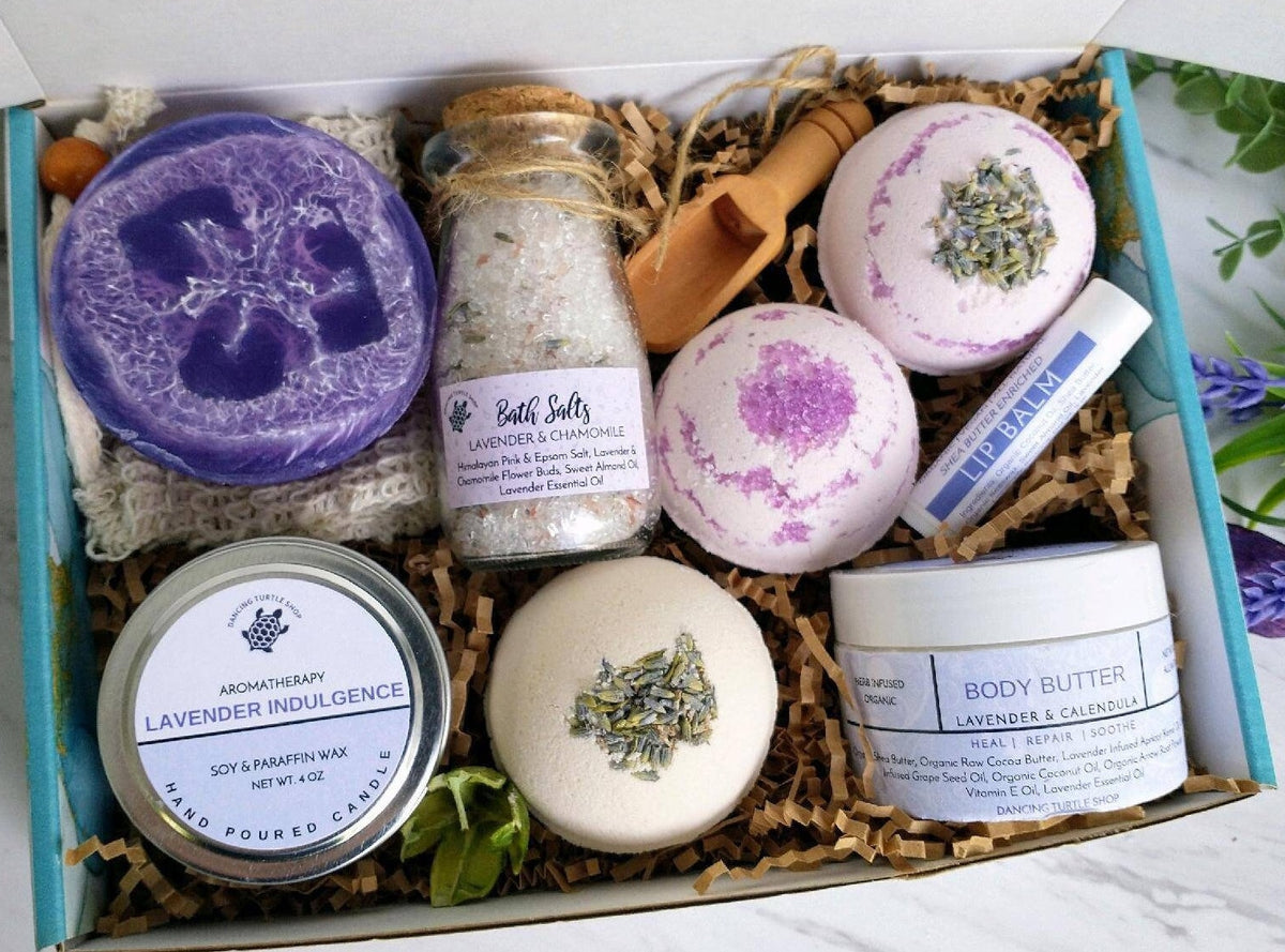 Personalized Lavender Spa Gift Set | Aromatherapy Self-Care Box
