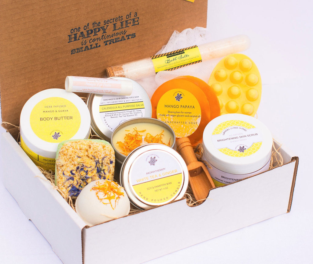 Sunshine Spa Gift Box, Natural Self Care Gift Set
