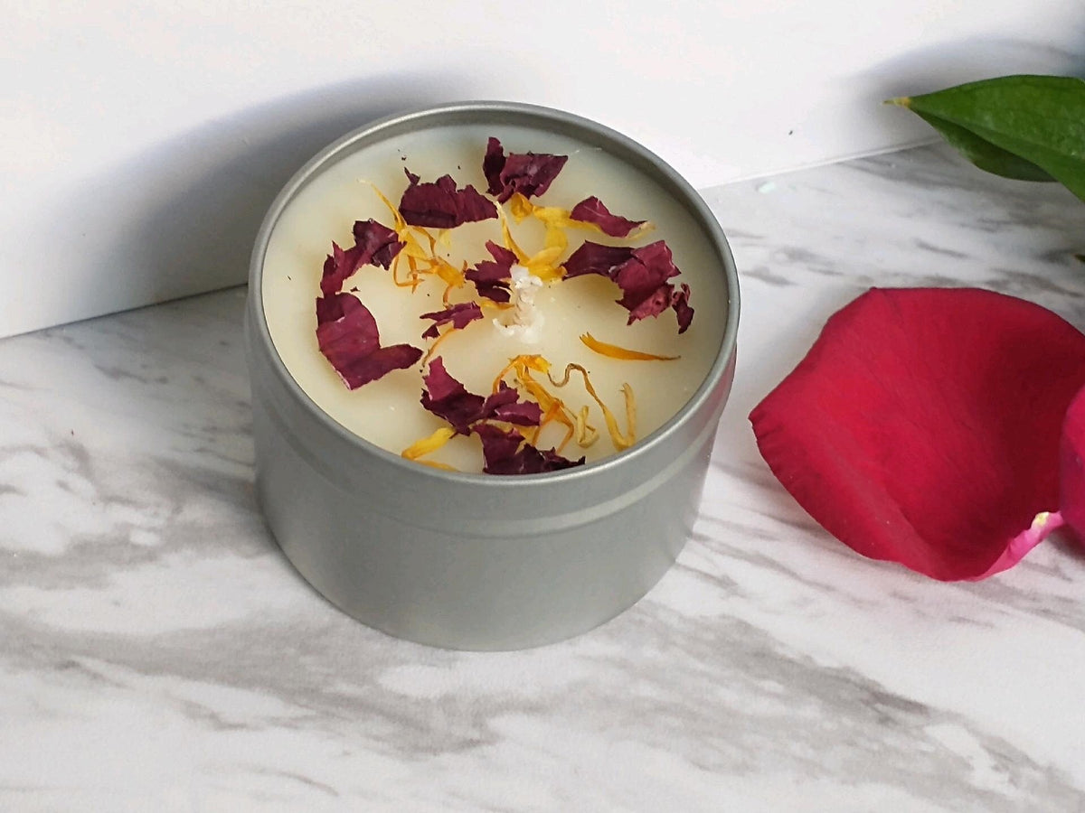 Vanilla Rose Spa Gift Box, Organic Bath Bombs & Body Butter