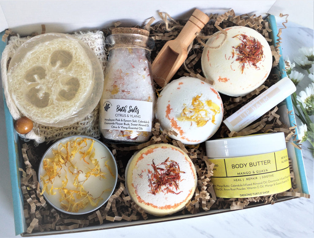 Personalized Spa Gift Set for Women | Self Care Basket, Birthday, Mother's Day Gift Box | Relaxation & Pampering, Thinking of You Gift Box