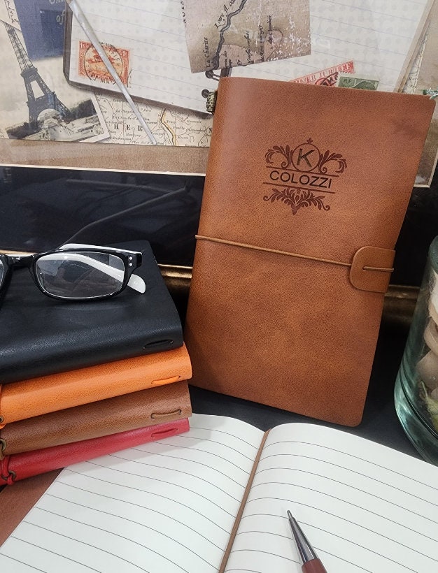 Custom Leather Journal, Personalized Leather Journal Notebook Refillable, Corporate Gifts, Personalized Notebook, , Notebook Gift.