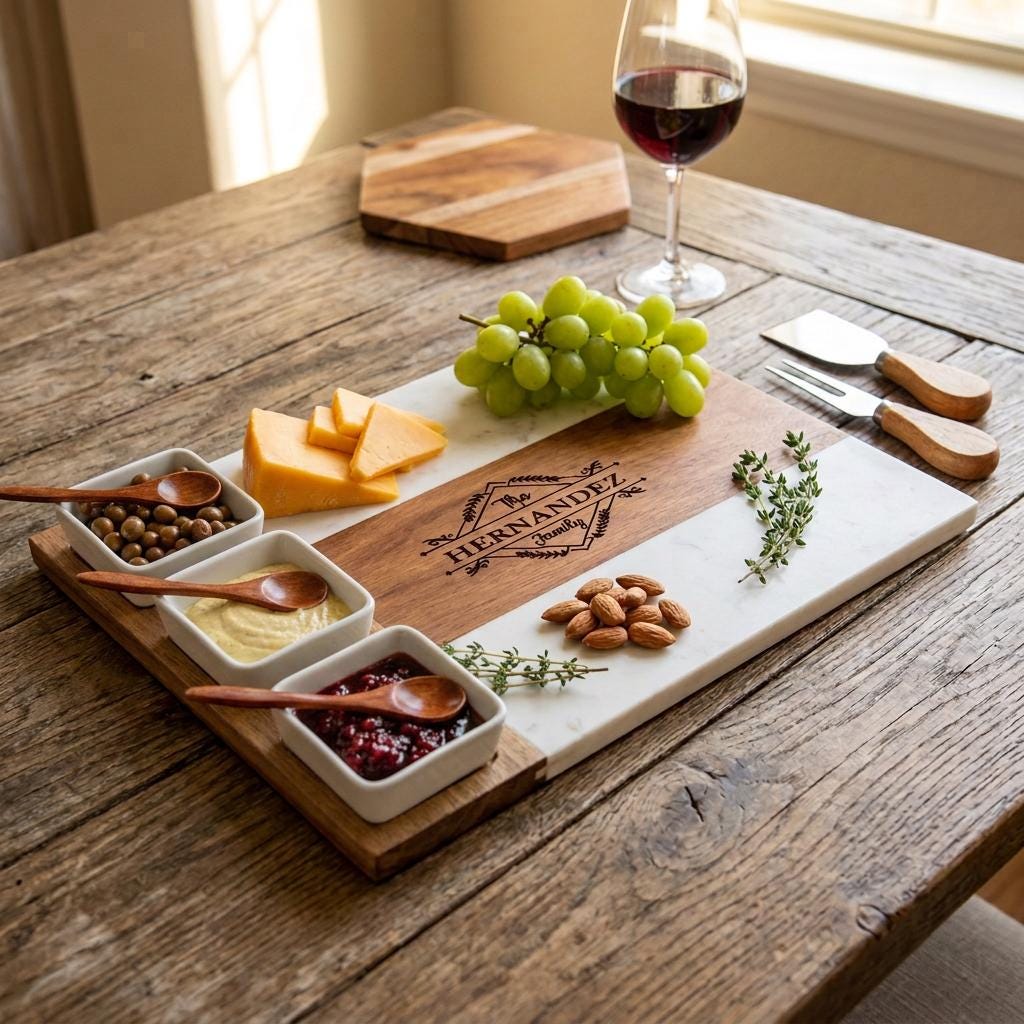 Personalized Charcuterie Board, Cutting Board, Trays and Platters, Home Gift, Wedding Gift, Housewarming Gift, Dining and Serving Gift