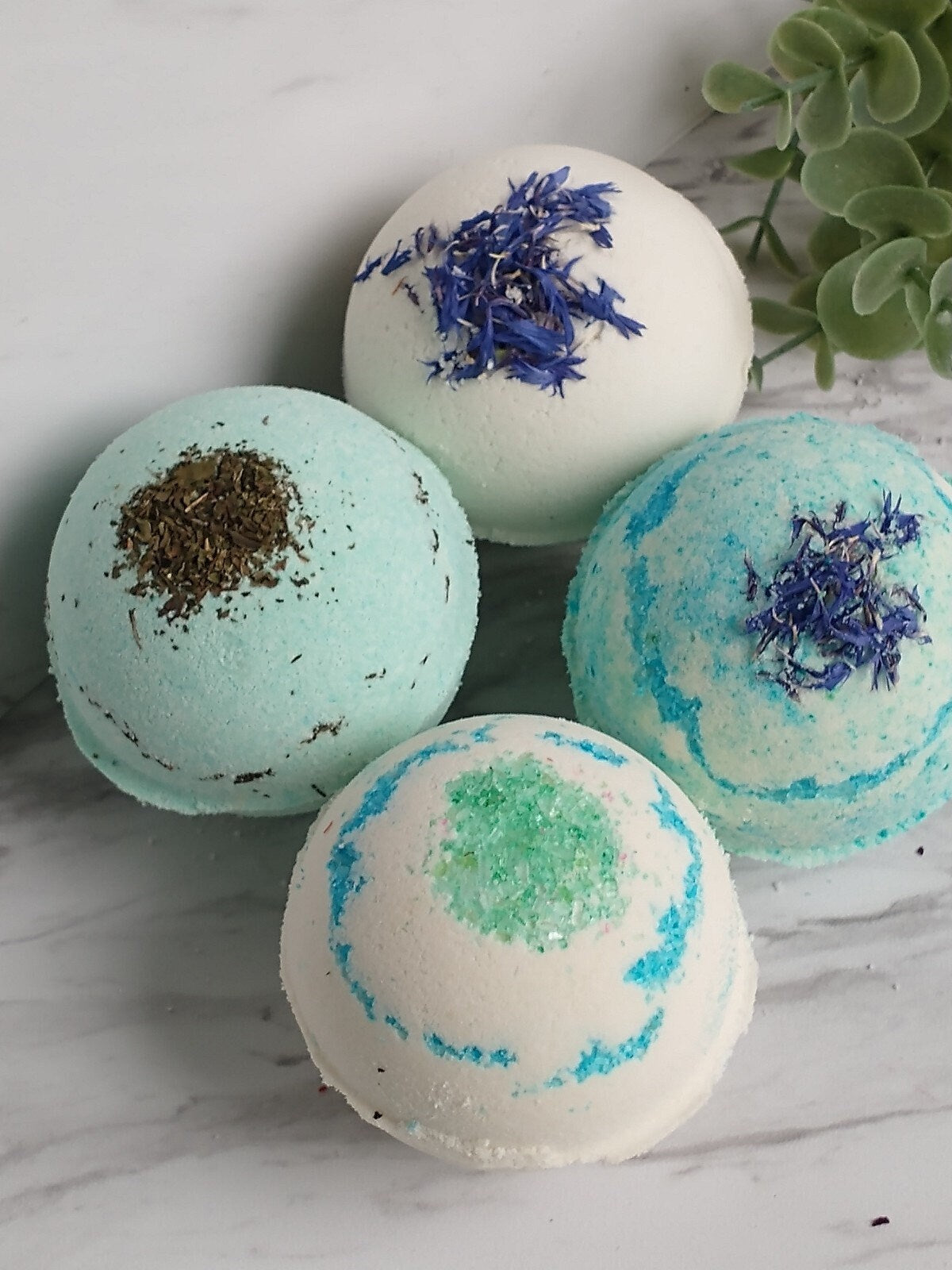 Aromatherapy Spa Gift Box, Eucalyptus Bath Bombs, Personalized Gift