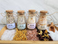 Organic Bath Salts, Essential Oils, Spa Gift Set