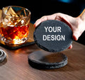 Custom Engraved Slate Coasters, Personalized Home Gift