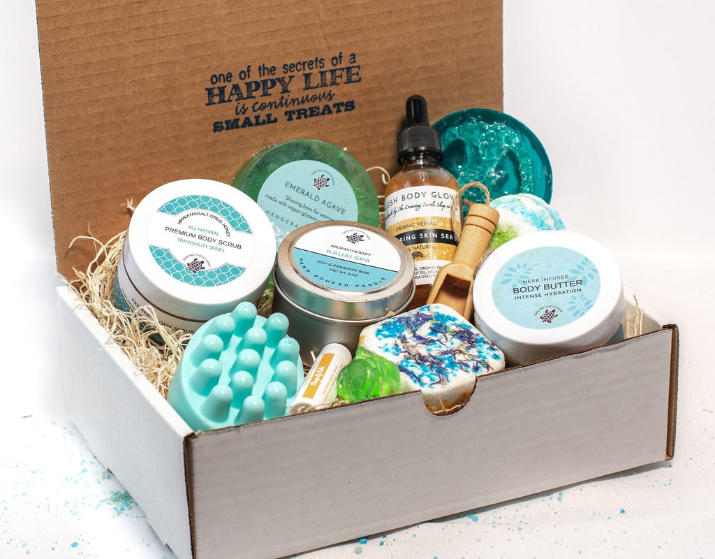 Tranquility Spa Gift Box, Natural Skincare, Aromatherapy Pamper Set