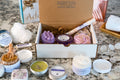 Lavender Spa Gift Set, Natural Body Butter, Bath Bomb, Candle, Personalized Gift