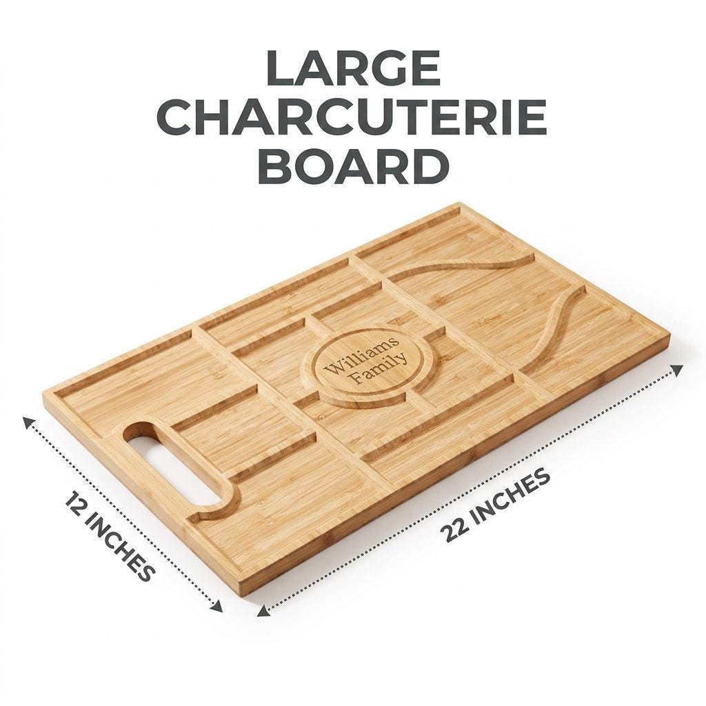 Charcuterie Board Personalized Cheese Cutting Board Wedding Gift for Couples, Housewarming Gift New Home Kitchen Decor, Holiday Custom Gift