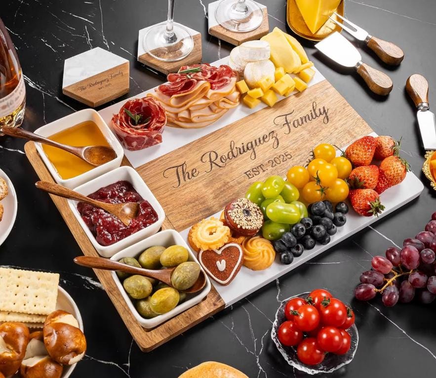 Personalized Charcuterie Board, Cutting Board, Trays and Platters, Home Gift, Wedding Gift, Housewarming Gift, Dining and Serving Gift