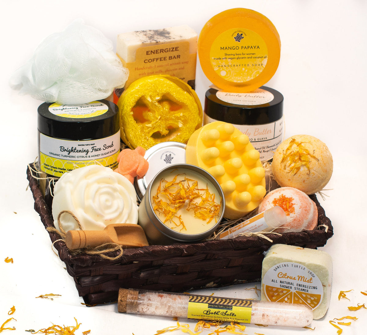Natural Spa Gift Basket, Aromatherapy Self-Care Set