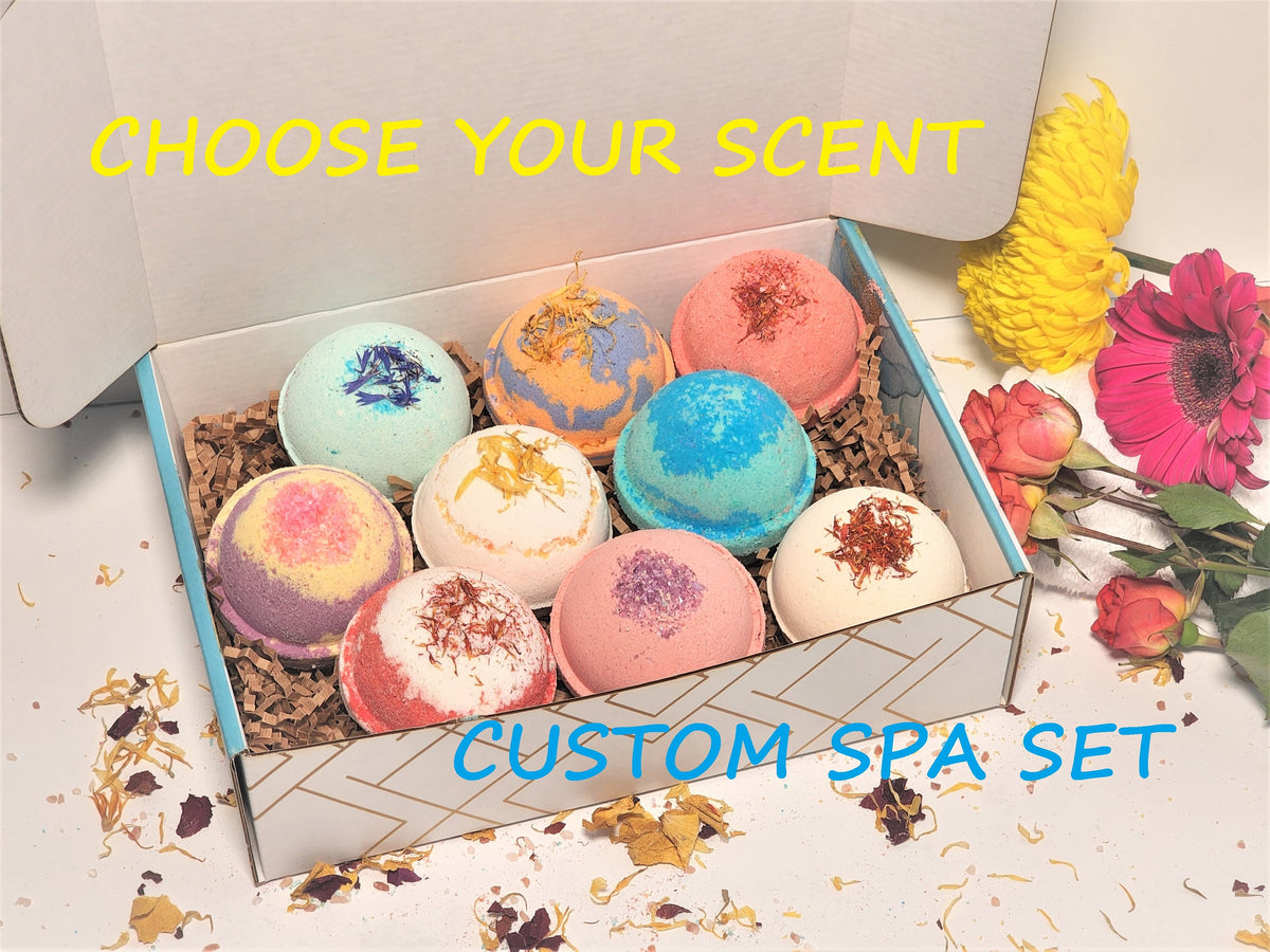 Aromatherapy Bath Bombs Gift Set, Essential Oils, Mother's Day Gift