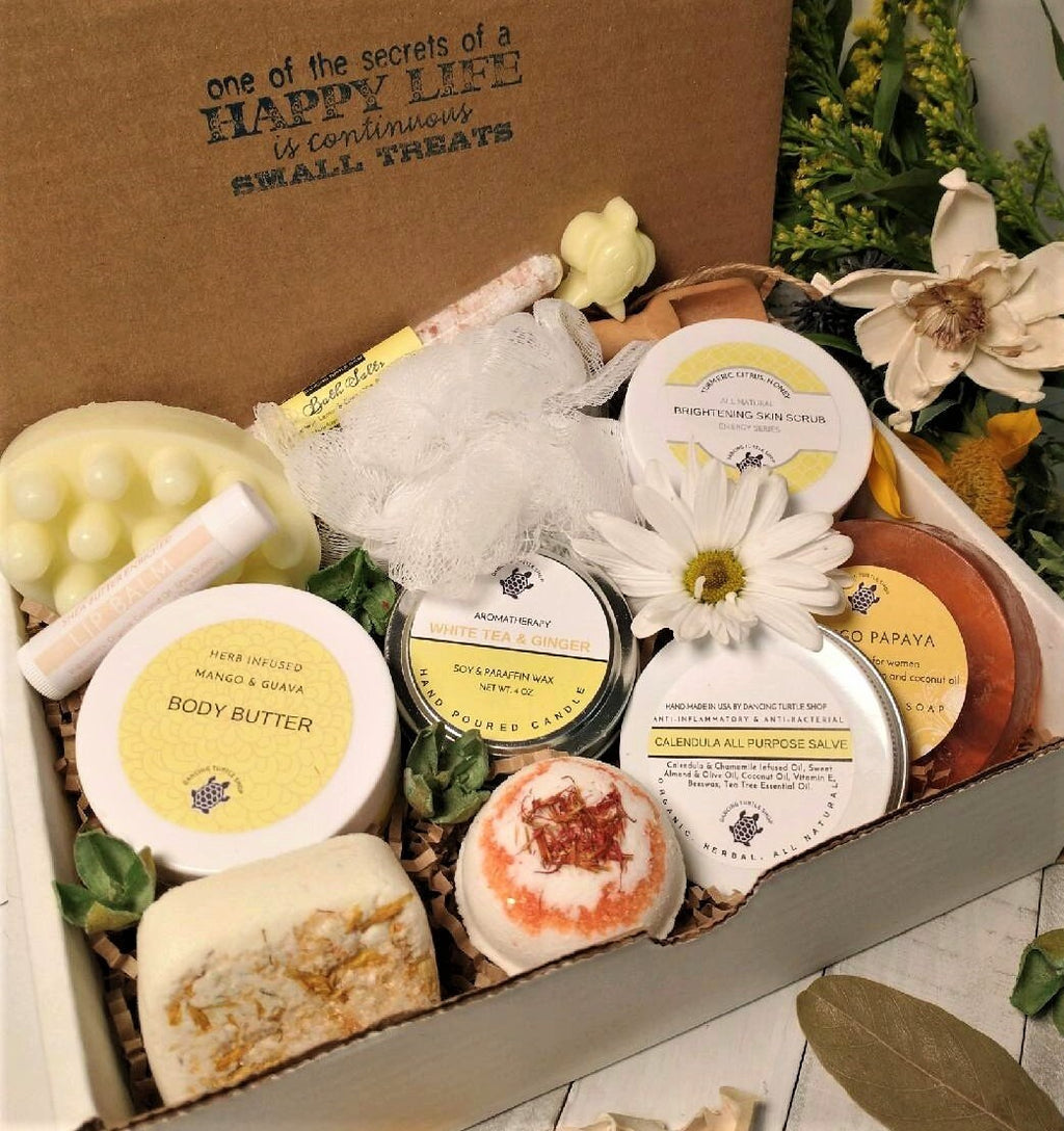 Sunshine Spa Gift Box, Natural Self Care Gift Set