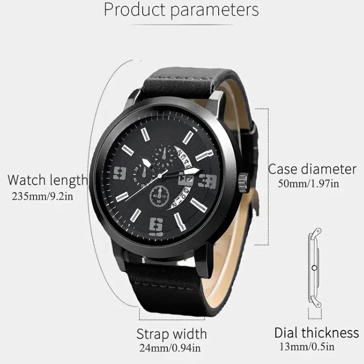 Personalized Gift Watch, Anniversary Gift for Him, Father's Day Gift, Groomsmen Watch, Men's Watch, Boyfriend Gift, Gift for Dad.